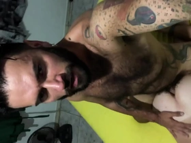 Consecutive all-night gay anal sex session with amateur studs