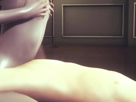 Crossdressing femboy gets dominated in BDSM threesome