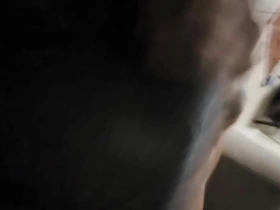 Asian husband explores solo pleasure with big cock