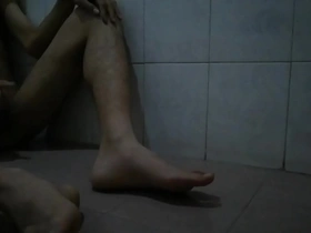 Asian man masturbating on camera