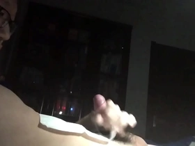 Gay Asian student's masturbation leads to climax