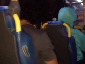 Steamy gay action on the bus with Putulia's irresistible blowjob